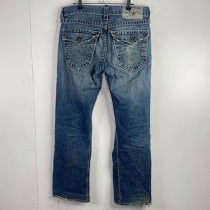 True Religion Size 30 Straight Leg Made In USA Jeans Denim Pants